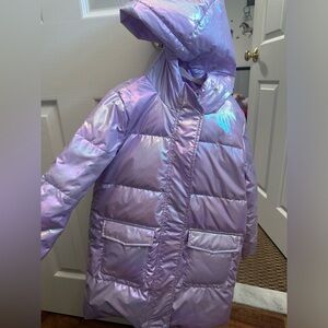 Hooded puffer jacket size 6